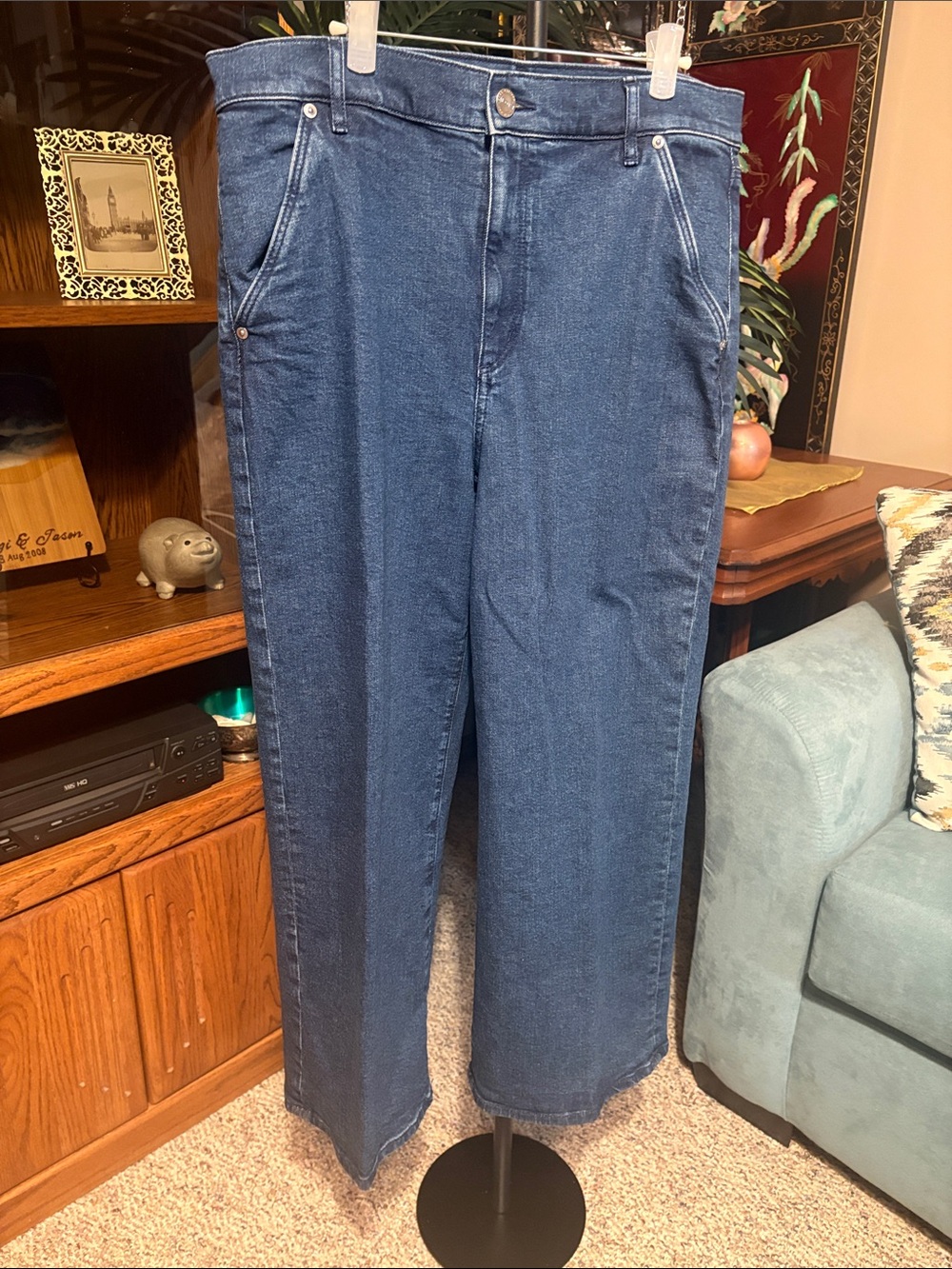 LOFT Classic Blue Wide Leg Jeans